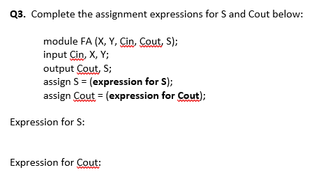 the assignment expression