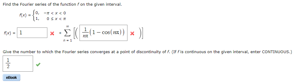 Solved Find The Fourier Series Of The Function F On The