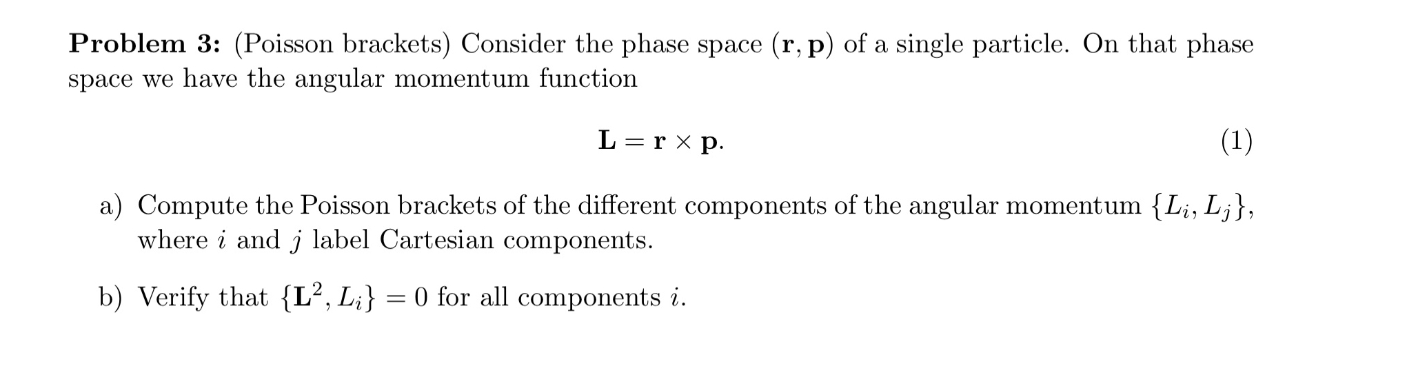 Solved Problem 3: (Poisson Brackets) ﻿Consider The Phase | Chegg.com