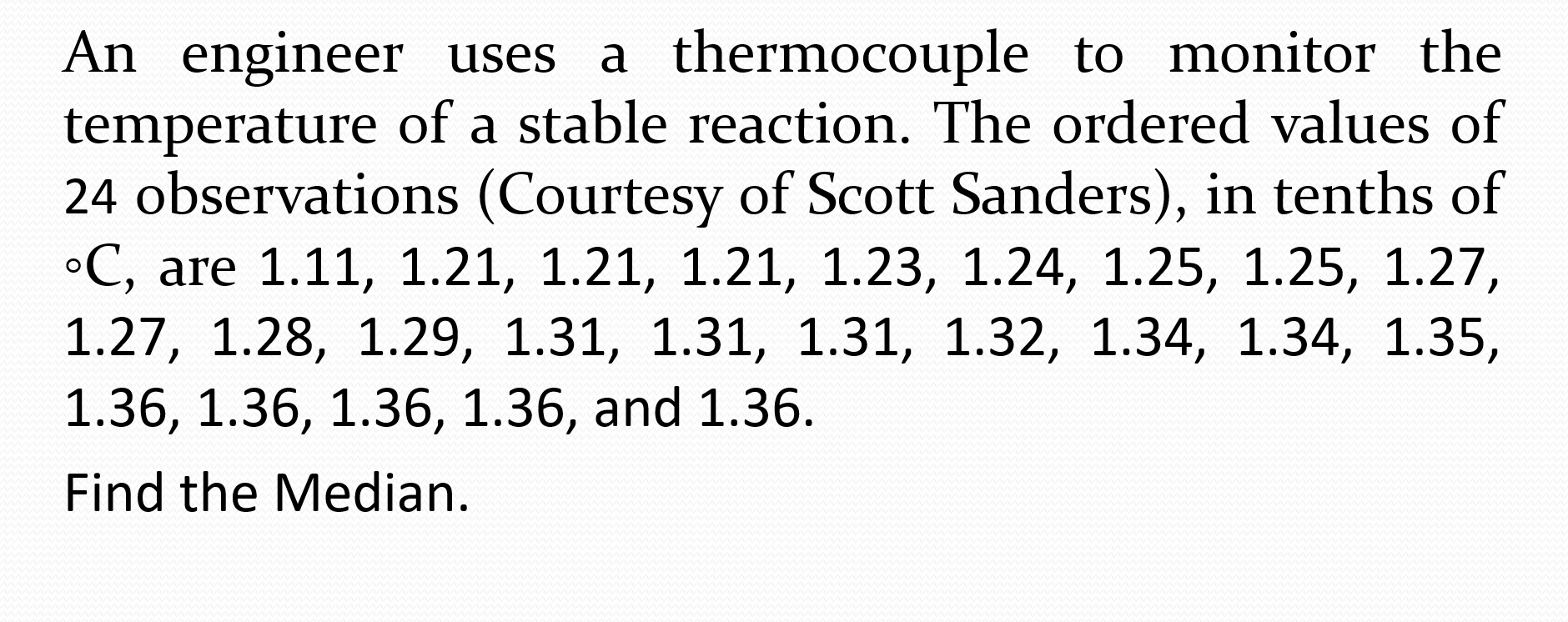 Solved An engineer uses a thermocouple to monitor the | Chegg.com