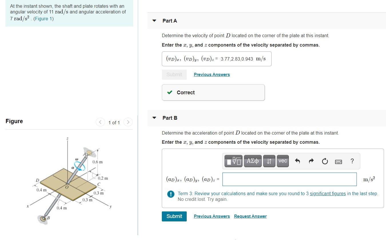 Solved Please solve part B. This is the second time I | Chegg.com