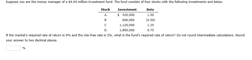 Solved If the market's required rate of return is 9% and the | Chegg.com