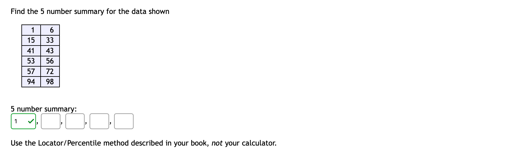 how to find 5 number summary of data set