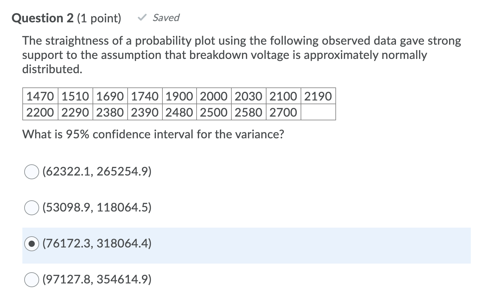 Solved Question 2 1 Point Saved The Straightness Of A