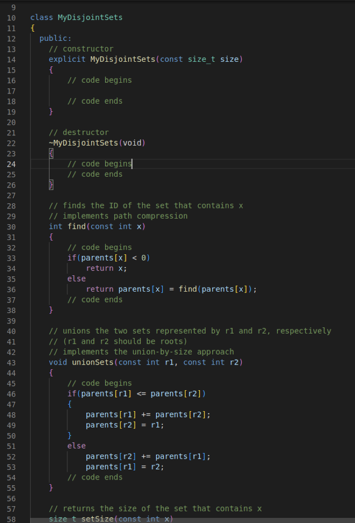 Solved Disjoint Sets and Random Maze Generation in C++ | Chegg.com