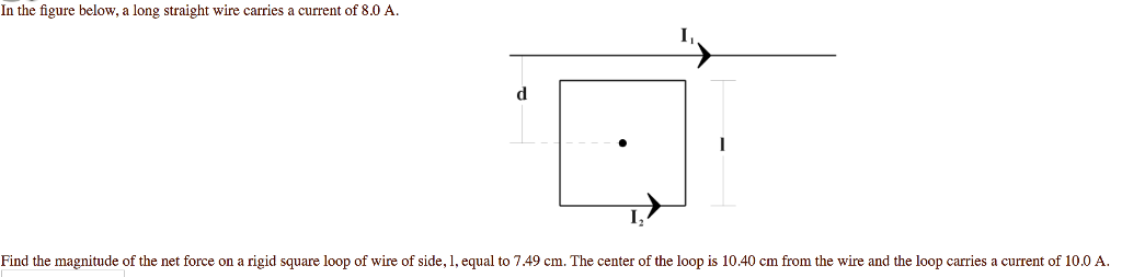 Solved In the figure below, a long straight wire carries a | Chegg.com