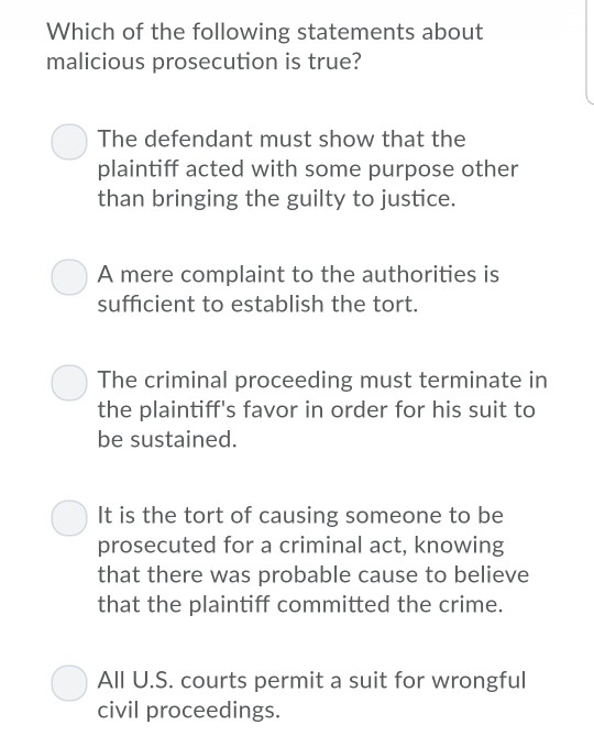 Solved Which Of The Following Statements About Malicious Chegg