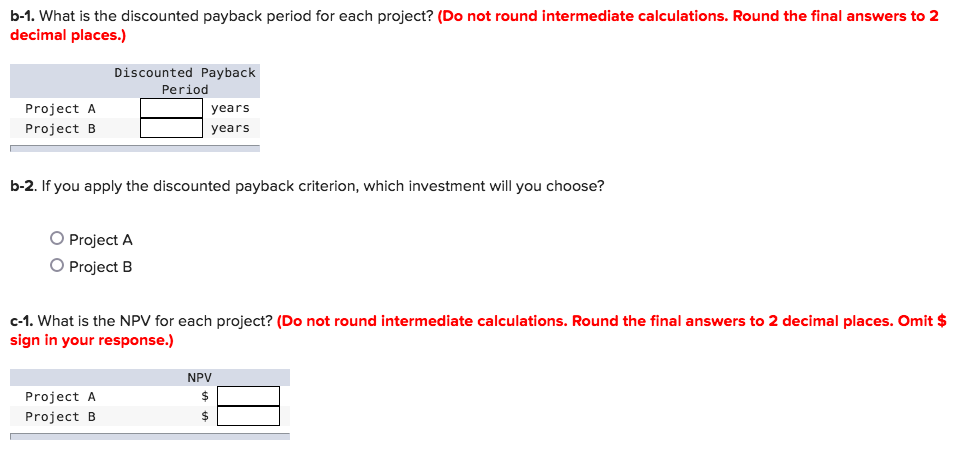 Solved Consider The Following Two Mutually Exclusive | Chegg.com