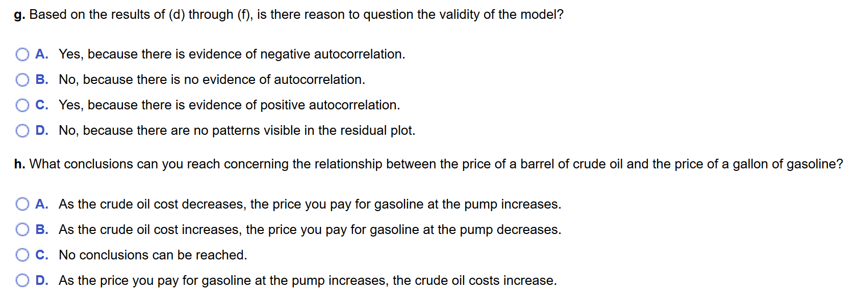 Solved What Is The Relationship Between The Price Of Crude | Chegg.com