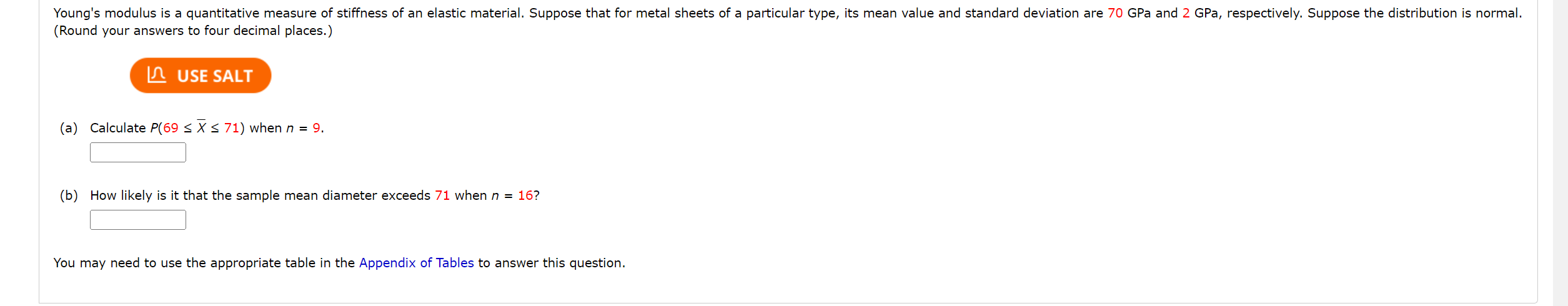 Solved (Round Your Answers To Four Decimal Places.) (a) | Chegg.com