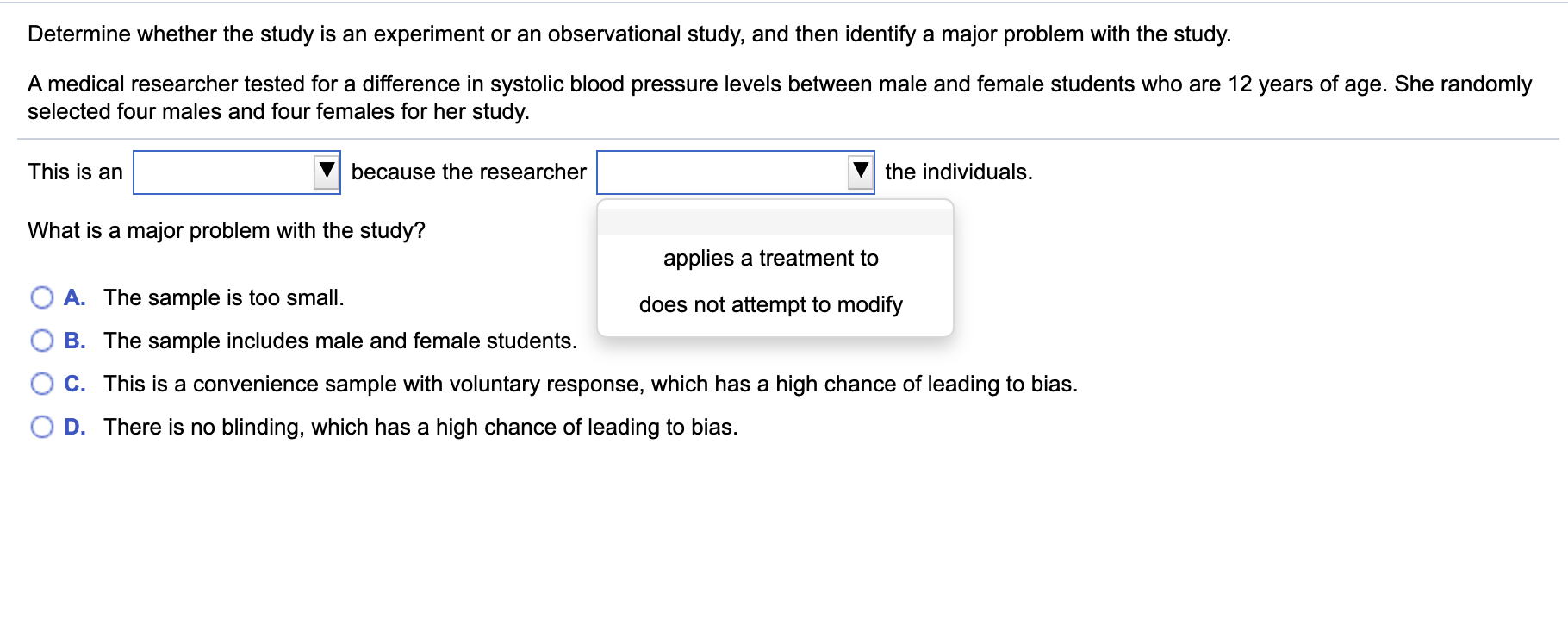 solved-determine-whether-the-study-is-an-experiment-or-an-chegg