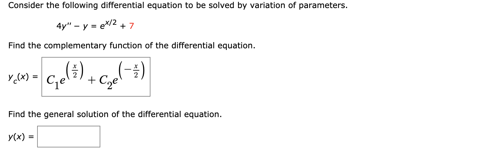 Solved Consider the following differential equation to be | Chegg.com