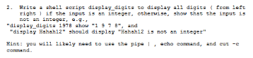 Solved 2. Write a shell script display_digits to display all | Chegg.com