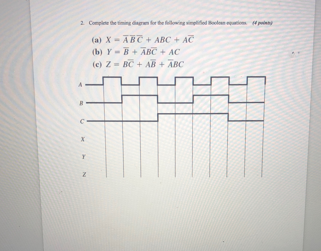 Solved 1 Apply De Morgans Theorem And Boolean Algebra