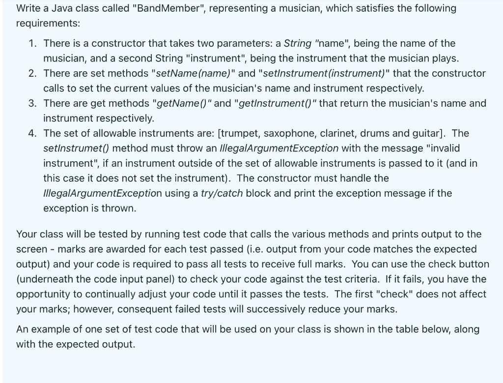 Solved Write a Java class called 