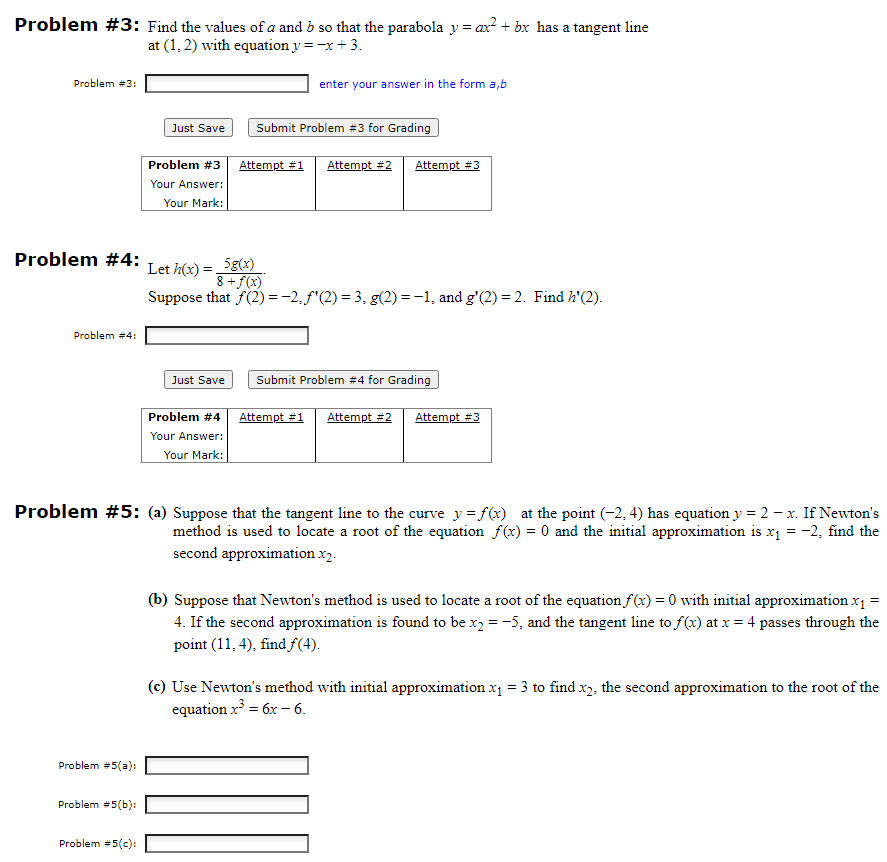 Solved Problem 3 Find The Values Of A And B So That The Chegg Com