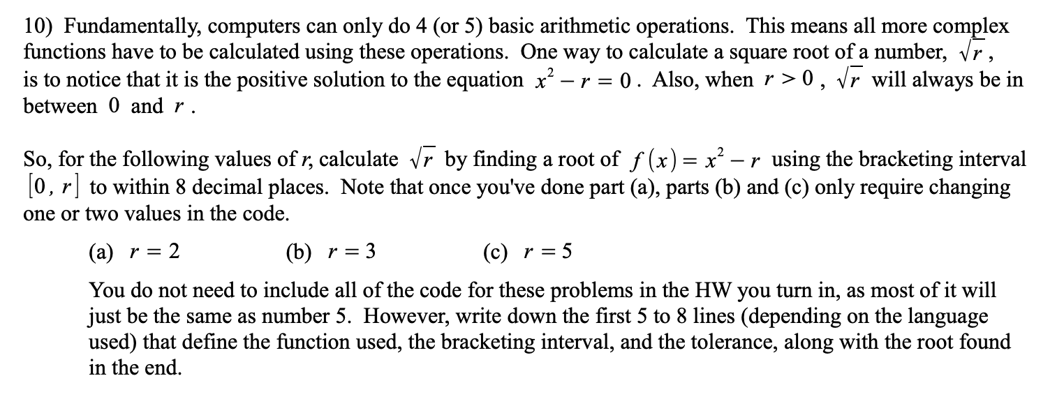 Numerical Algorithms And Linear Algebra For 