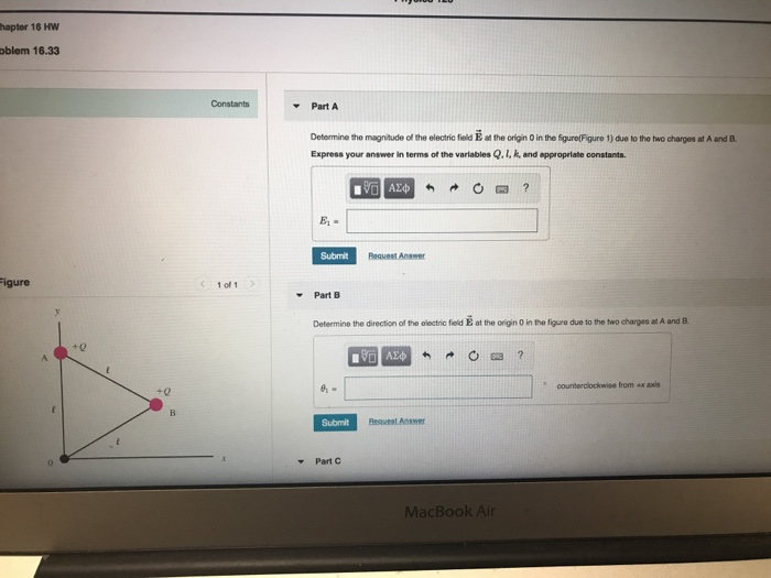 Solved Physics 120 Chapter 16 HW Problem 16.13 Constants A | Chegg.com