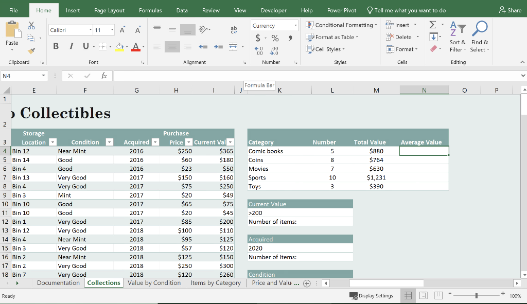 3. In column N, Anthony wants to calculate the | Chegg.com