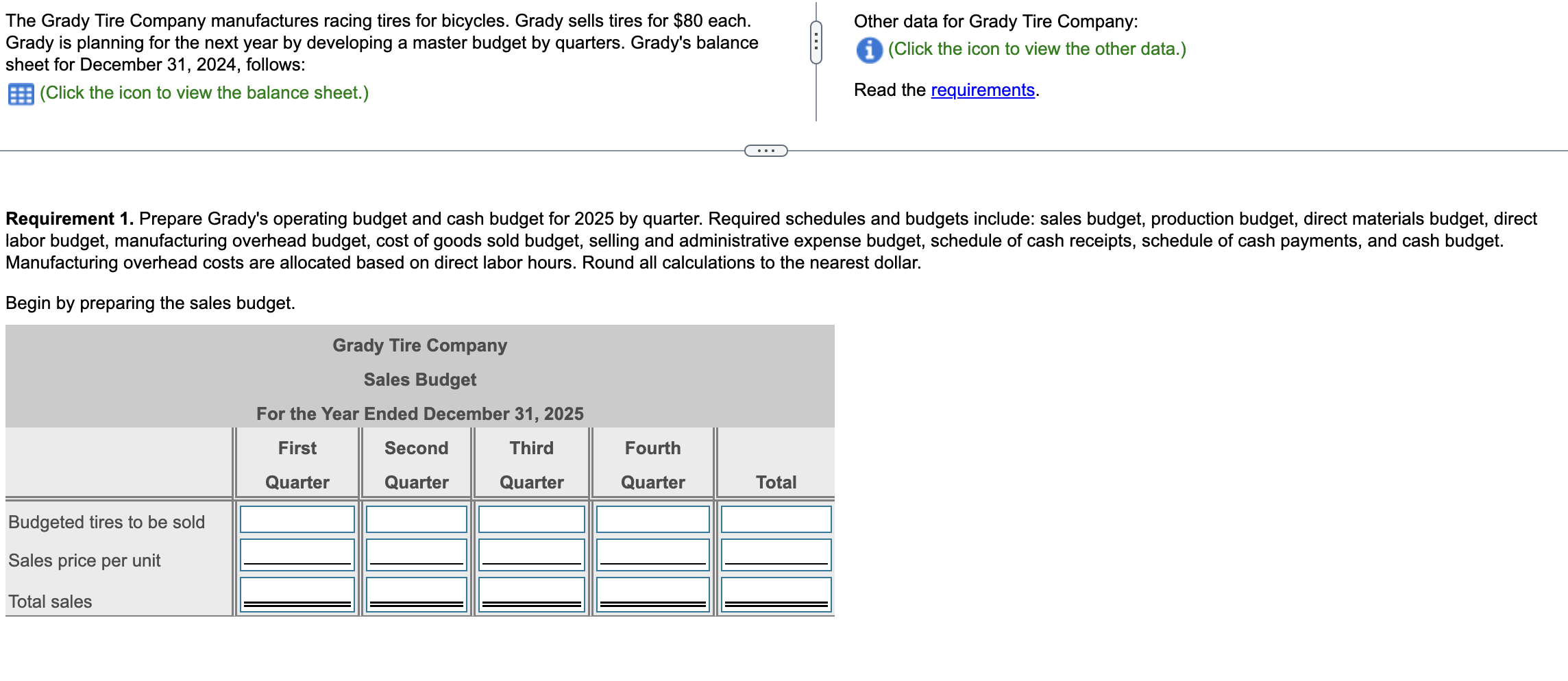 The Grady Tire Company manufactures racing tires for