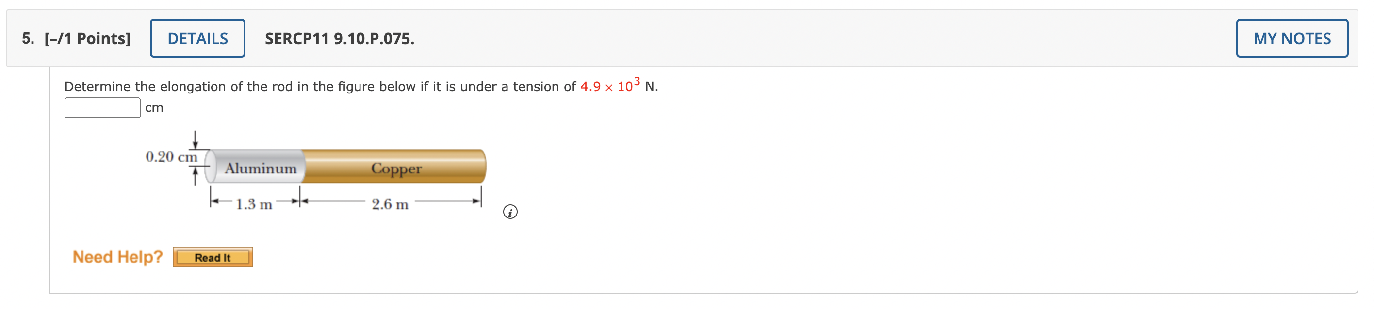 Solved Determine the elongation of the rod in the figure