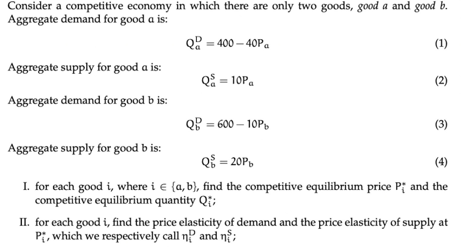 Solved Consider A Competitive Economy In Which There Are | Chegg.com