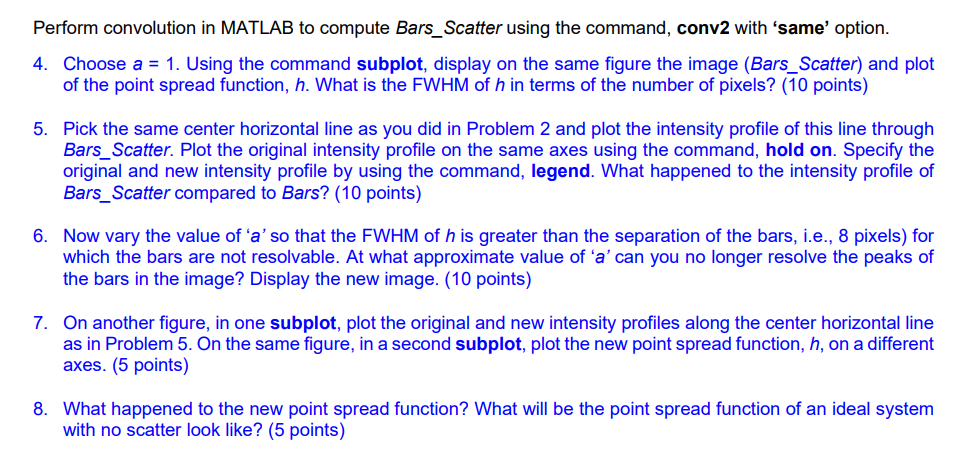 For this exercise, use Matlab LiveScript and submit | Chegg.com