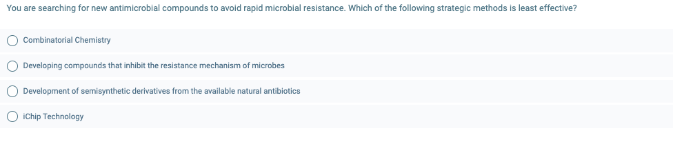 Solved You Are Searching For New Antimicrobial Compounds To 