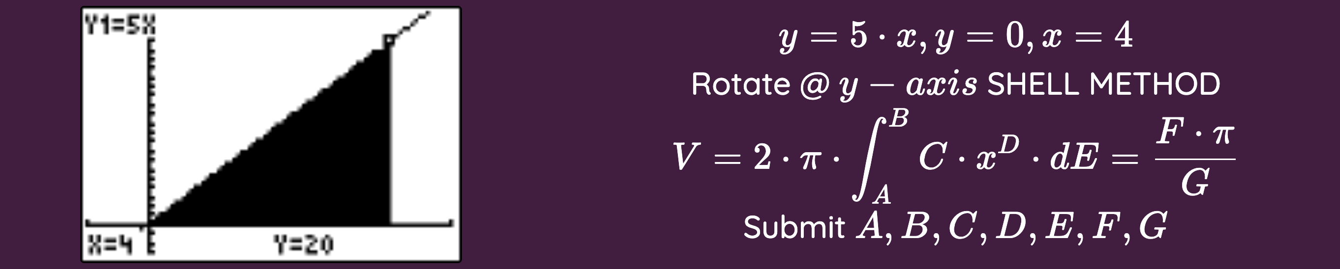 Solved Use the SHELL METHOD to do this problem. State the | Chegg.com