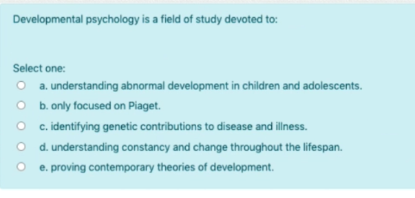 piaget discontinuous development