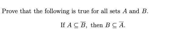 Solved Prove that the following is true for all sets A and | Chegg.com