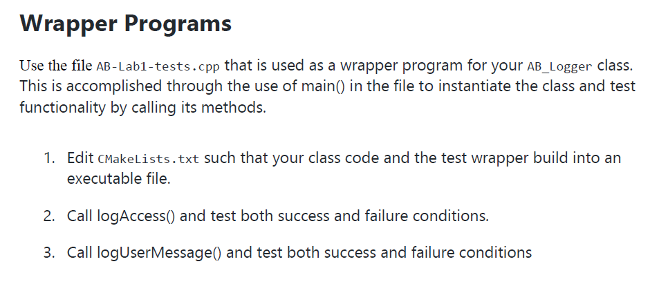 Write a messaging class in C++ that supports logging | Chegg.com