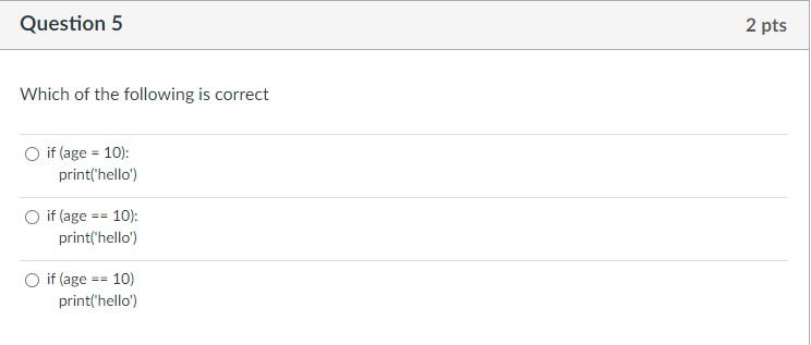 Solved Question 5 2 pts Which of the following is correct O | Chegg.com