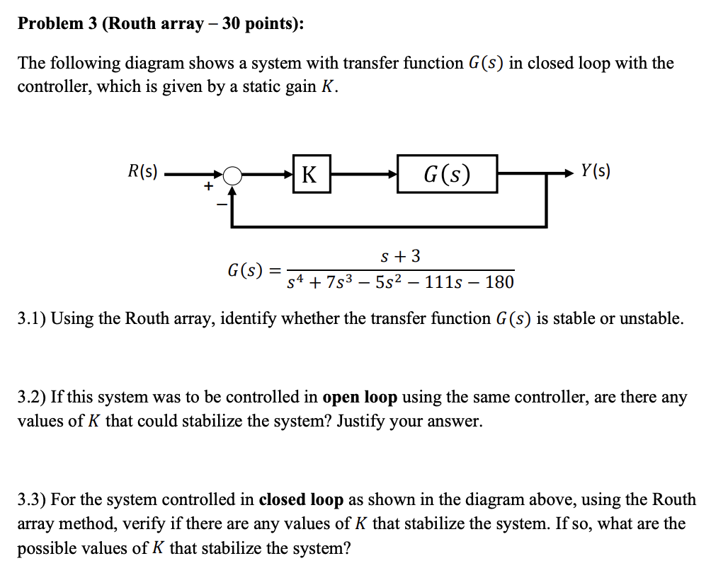 Solved The following diagram shows a system with transfer | Chegg.com