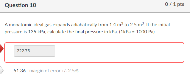 Solved A Monatomic Ideal Gas Expands Adiabatically From 1.4 | Chegg.com