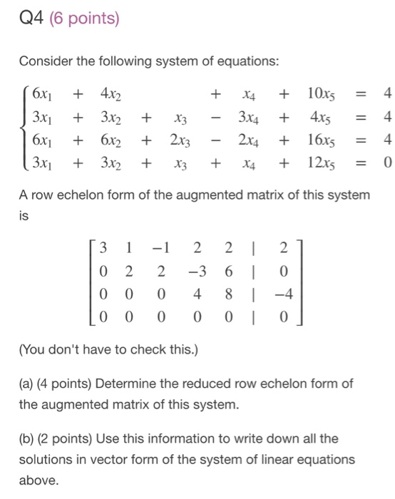 Solved Q4 6 points Consider the following system of Chegg