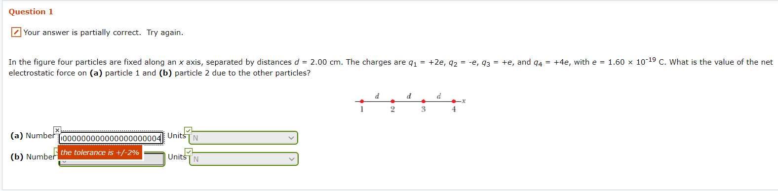 Solved Question 1 Your answer is partially correct. Try | Chegg.com