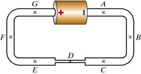 Solved The circuit shown above consists of a single battery, | Chegg.com