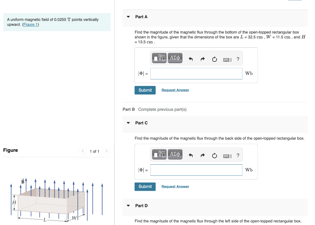 Solved A uniform magnetic field of 0.0255 T points | Chegg.com