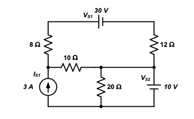 Solved Determine, Voltage source Vs1, Vs2, and Current | Chegg.com