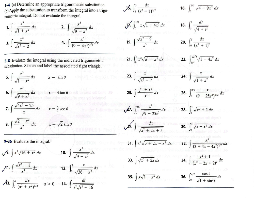 Solved 1-4 (a) Determine an appropriate trigonometric | Chegg.com