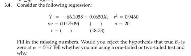 regression loss can't decrease · issue #662 ·... Solved 1. : + + 3.4. Consider the following regression: î; = | Chegg.com