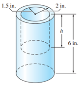 Solved The cylindrical container will have maximum stability | Chegg.com