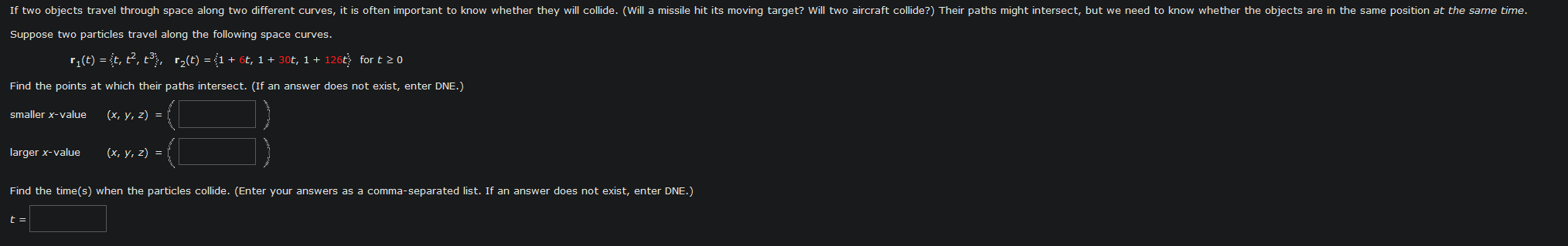Solved Suppose two particles travel along the following | Chegg.com