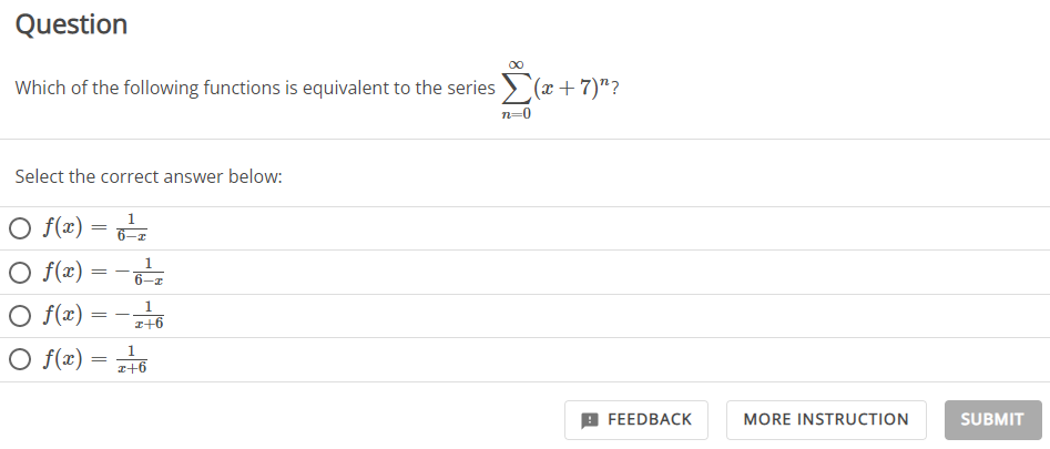 Solved Question Which of the following functions is | Chegg.com