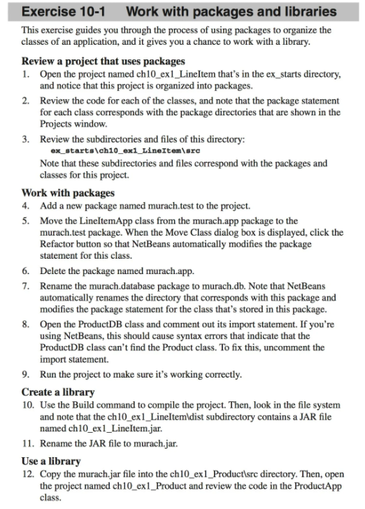 Exercise 10-1 Work with packages and libraries This | Chegg.com