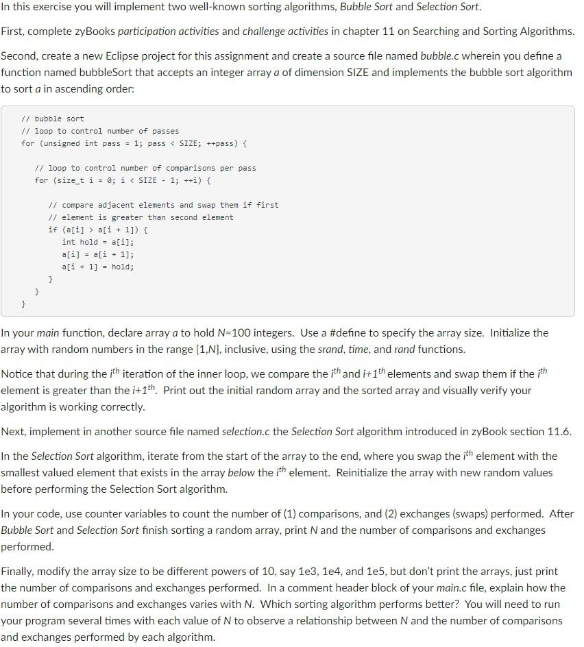 Solved In this exercise you will implement two well-known | Chegg.com