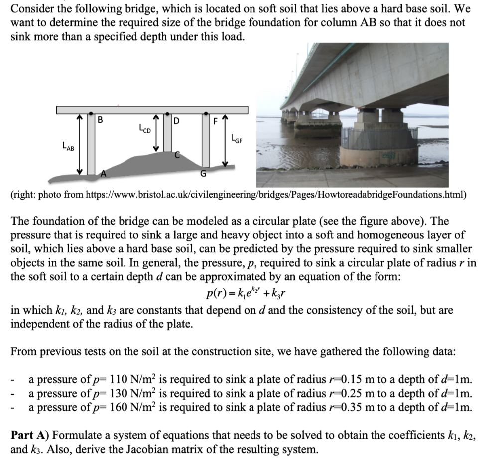 Consider the following bridge, which is located on | Chegg.com