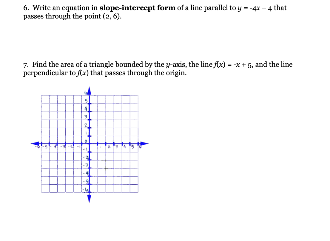 Solved 6 Write An Equation In Slope Intercept Form Of A Chegg Com   PhpYxTBCt