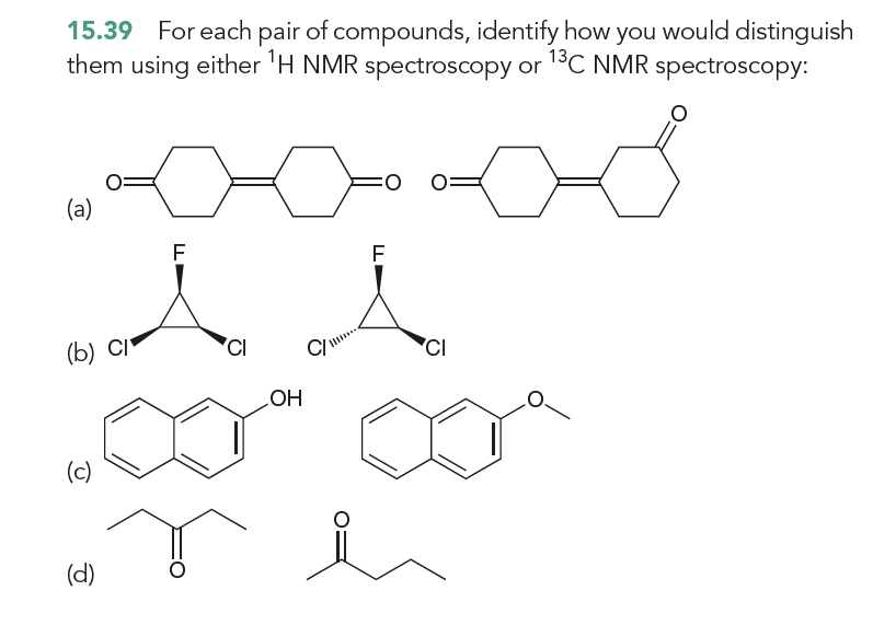 Solved 15.39 For each pair of compounds, identify how you